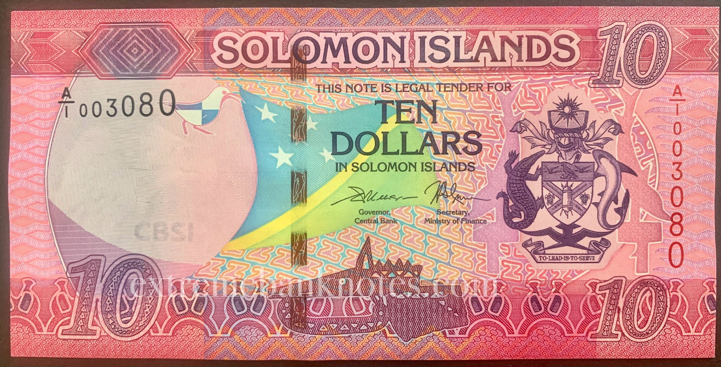 Solomon Islands 10 Dollars 2017 P-33 UNC