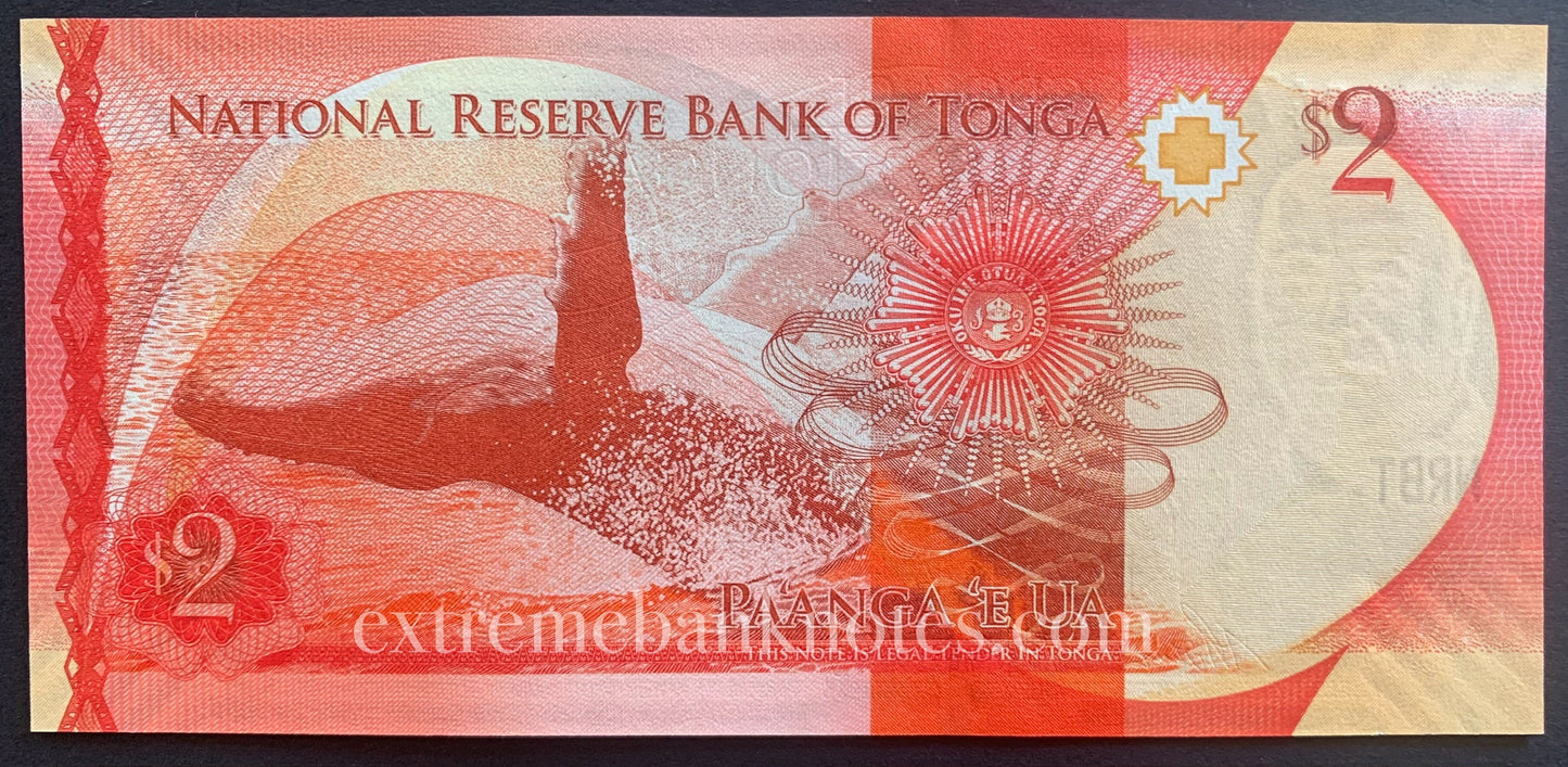 Tonga 2 Pa'anga 2015 P-44 UNC