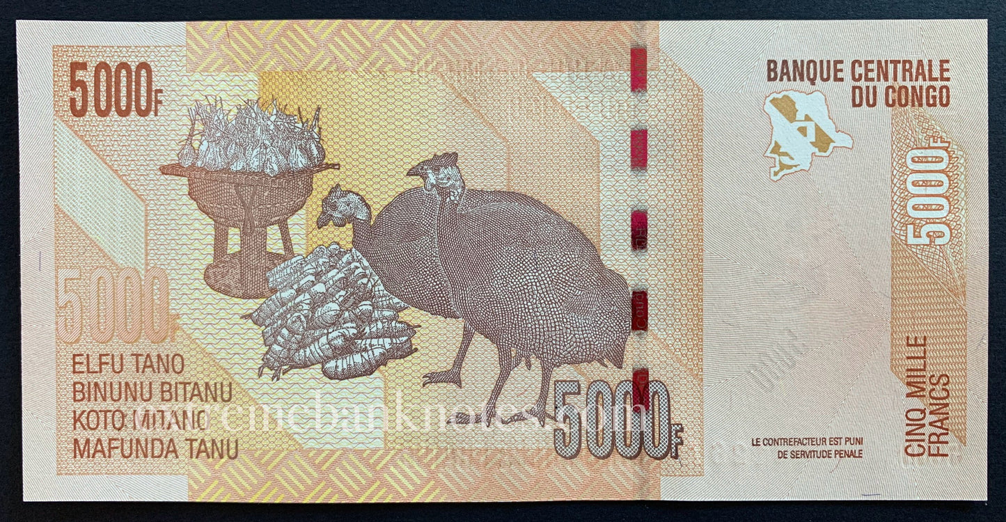 Congo 5000 Francs 2005 P-102a UNC