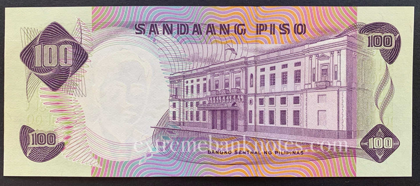 Philippines 100 Piso 1969 P-147a UNC
