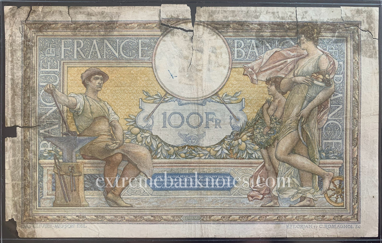 France 100 Francs 1936 P-78b fair