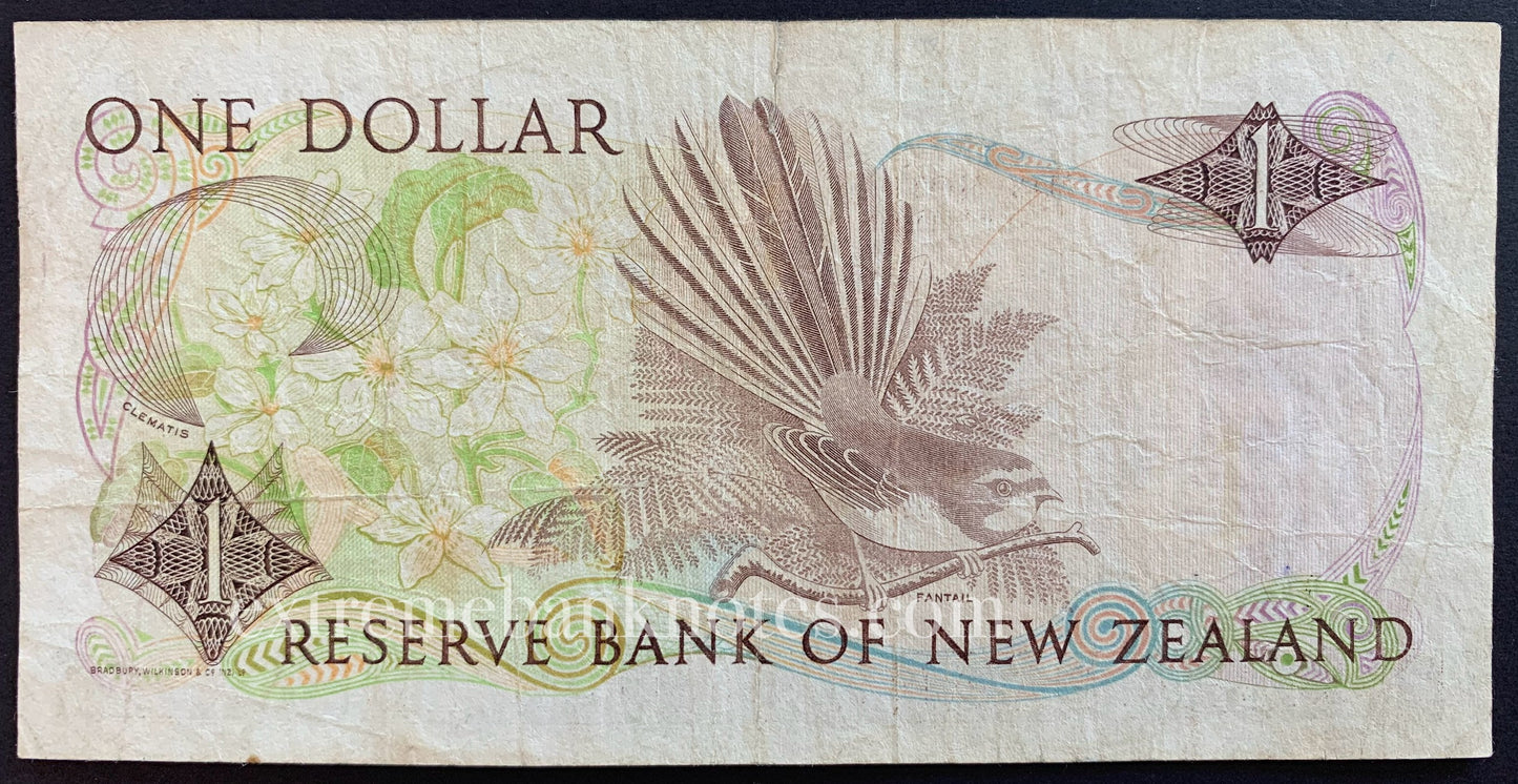 New Zealand 1 Dollar ND (1989-1992) P-169c VG