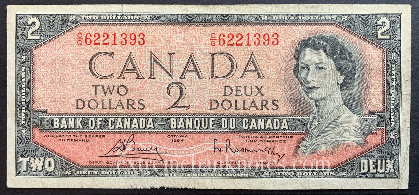 Canada 2 Dollars 1954 (1972-73) P-76c VF