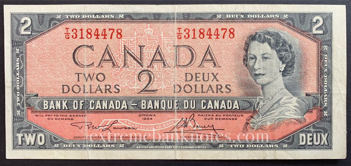 Canada 2 Dollars 1954 (1973-75) P-76d VF