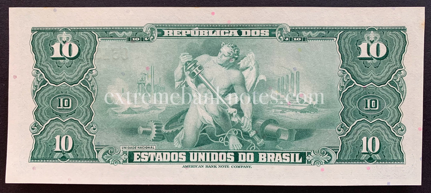 Brazil 10 Cruzeiros ND (1963) P-167b UNC