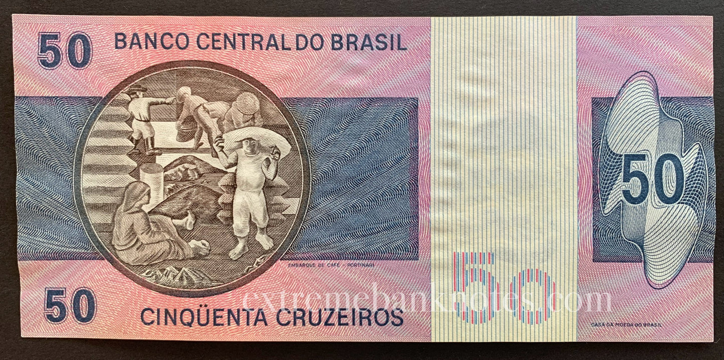 Brazil 50 Cruzeiros ND (1980) P-194c UNC