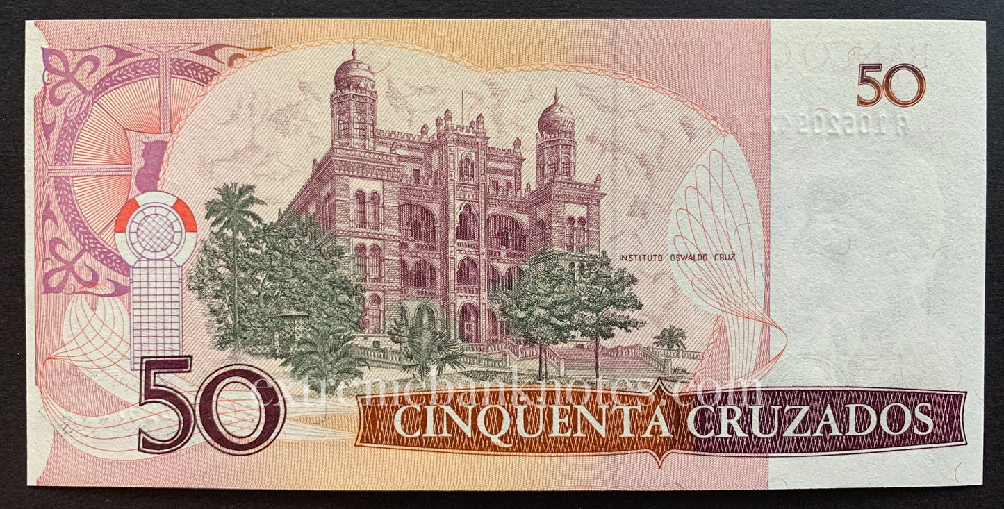 Brazil 50 Cruzados ND (1986) P-210a UNC