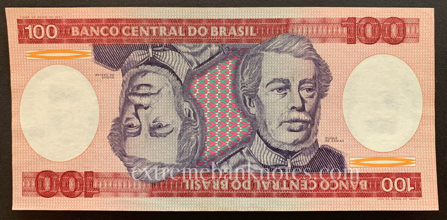 Brazil 100 Cruzeiros ND (1984) P-198b UNC