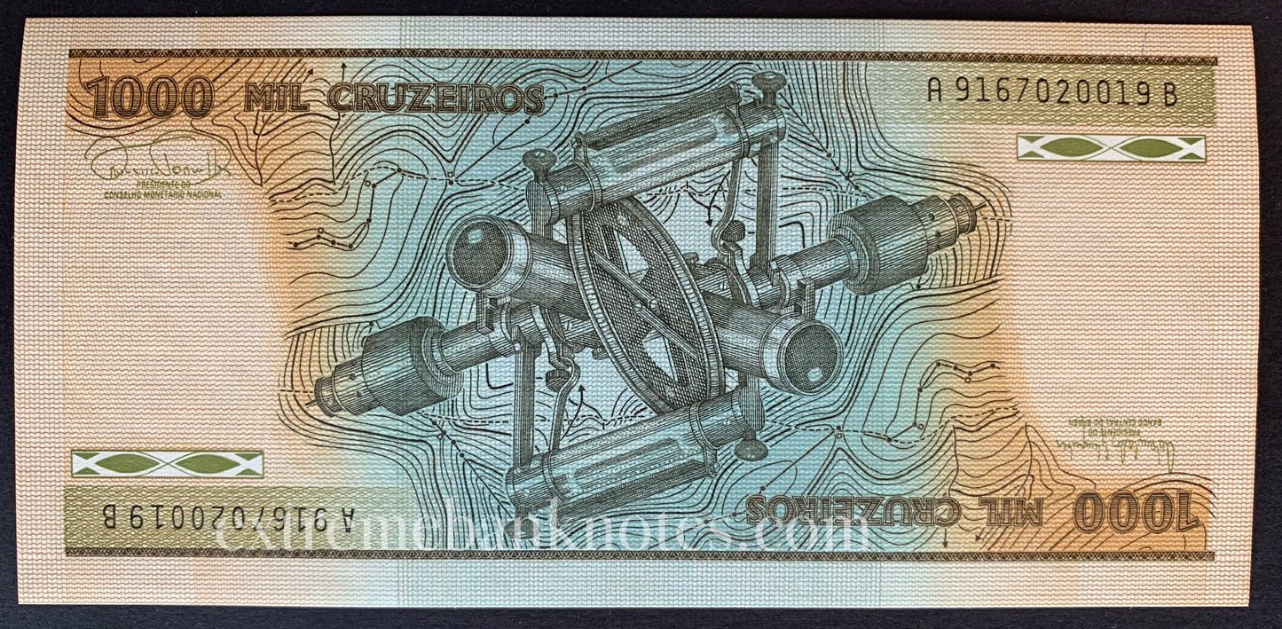 Brazil 1000 Cruzeiros ND (1985) P-201c UNC