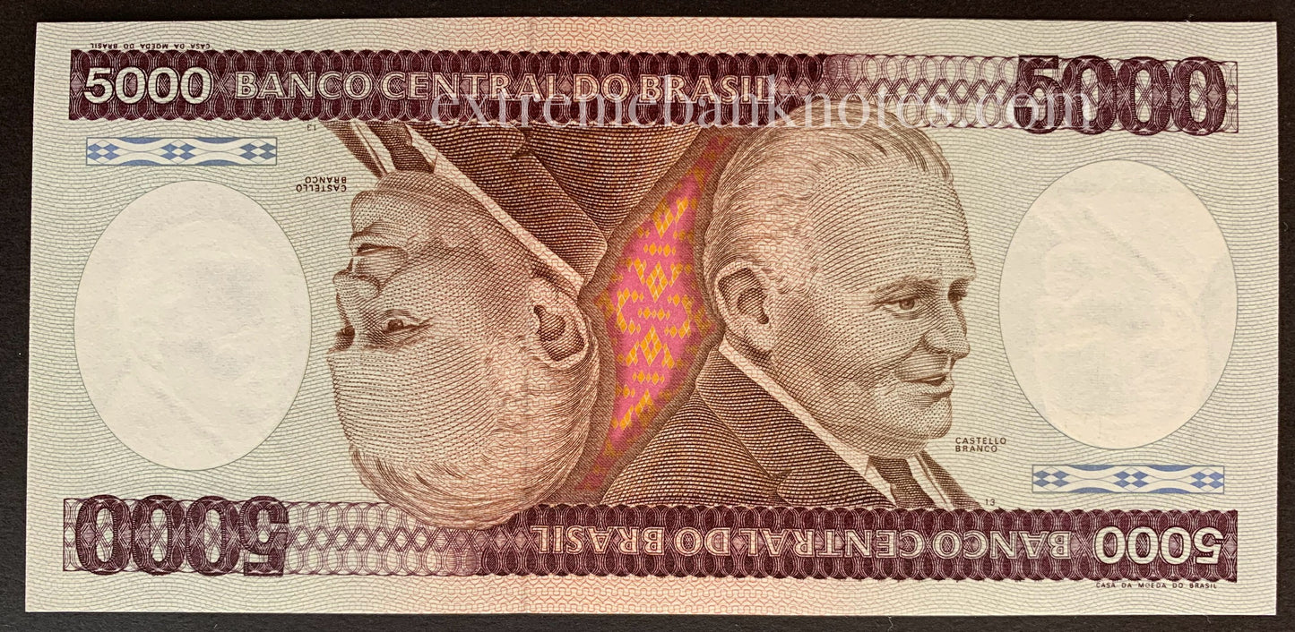 Brazil 5000 Cruzeiros ND (1984) P-202c UNC