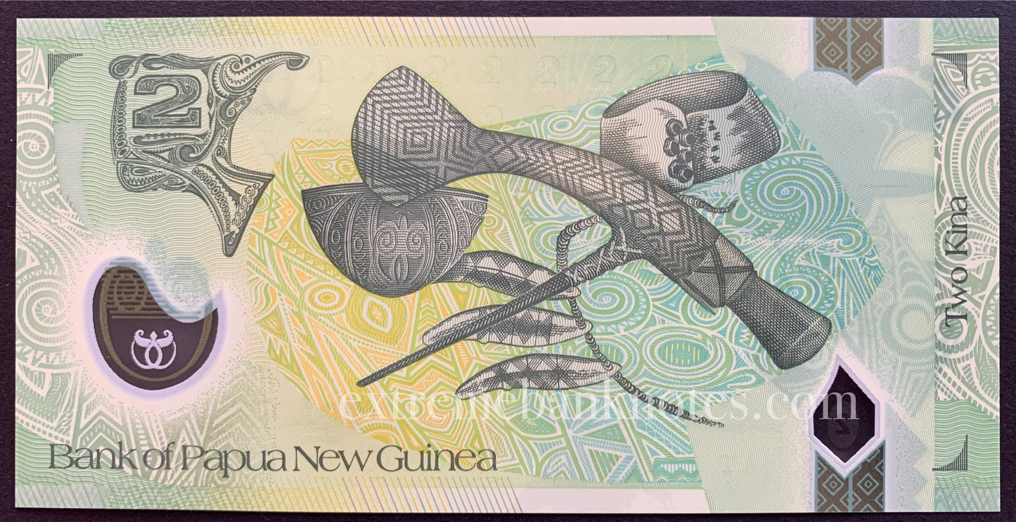 Papua New Guinea 2 Kina 2014 P-28d UNC