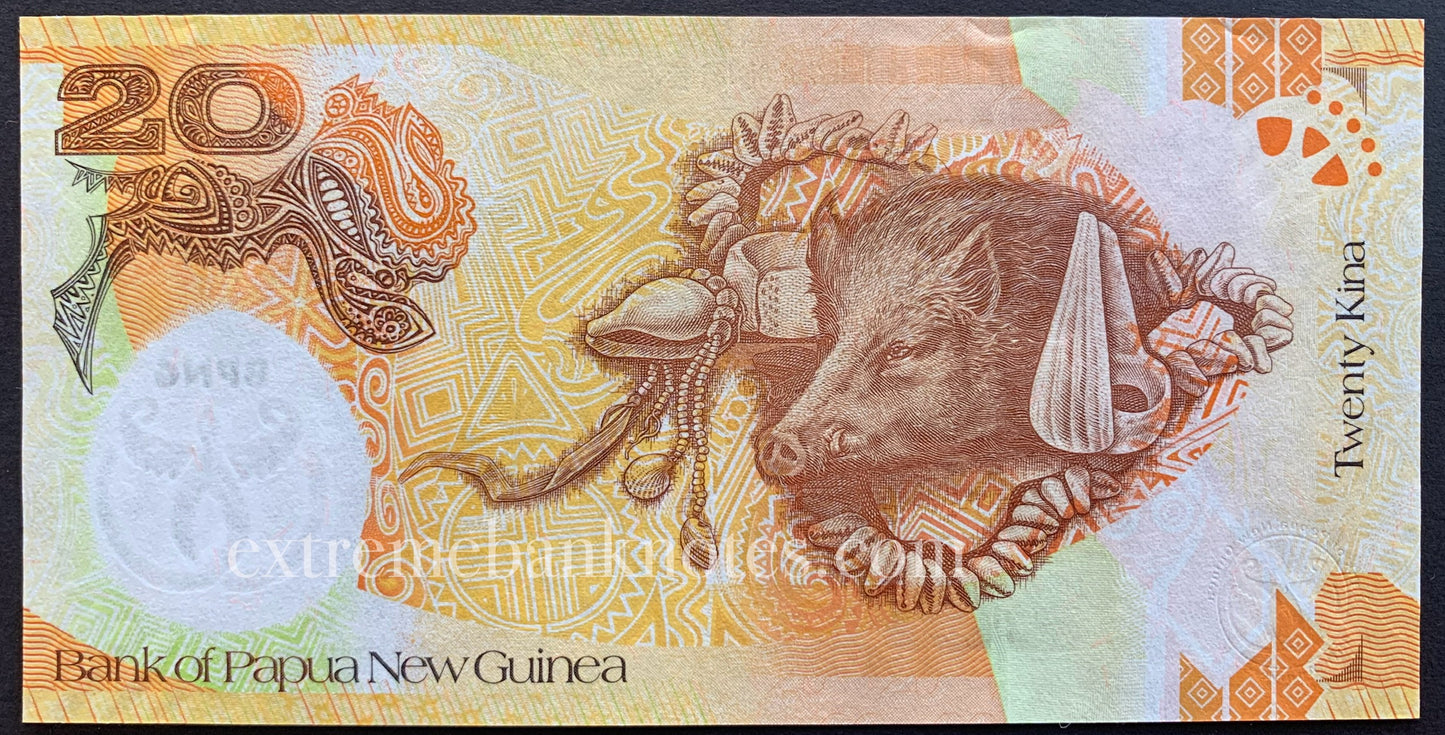 Papua New Guinea 20 Kina 2008 P-36 UNC