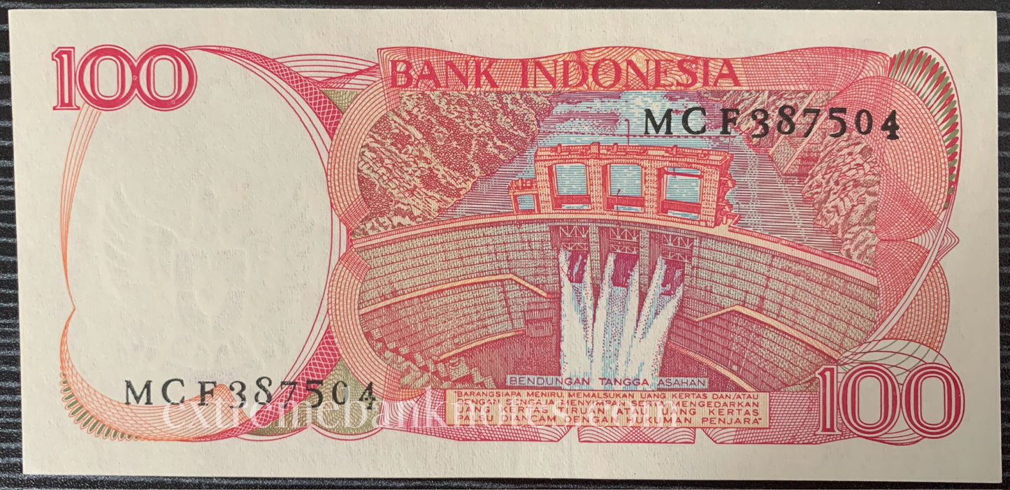 Indonesia 100 Rupiah 1984 P-122 UNC
