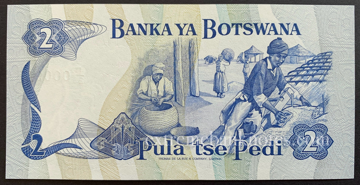 Botswana 2 Pula ND (1989-1992) P-7d UNC