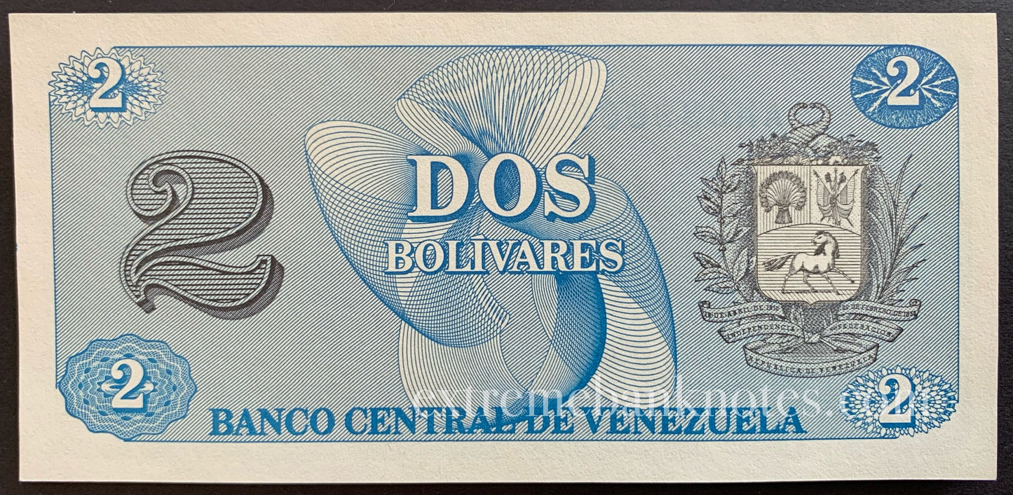 Venezuela 2 Bolivares 1989 P-69 UNC