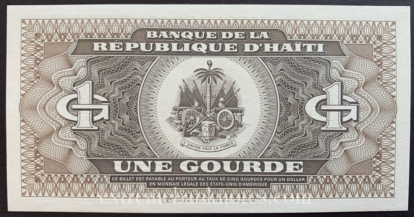 Haiti 1 Gourde 1987 P-245 UNC