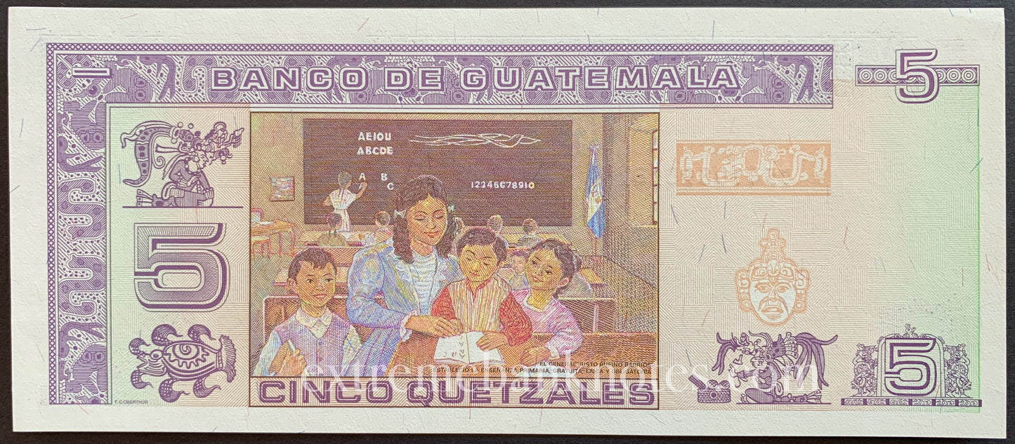 Guatemala 5 Quetzales 2003 P-106a UNC