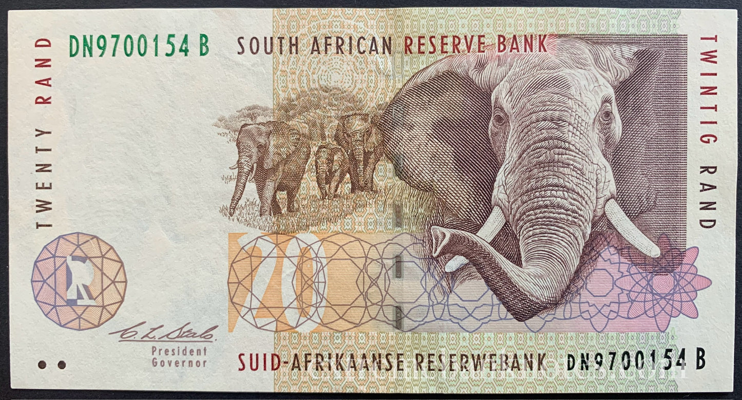 South Africa 20 Rand ND (1993) P-124a AUNC