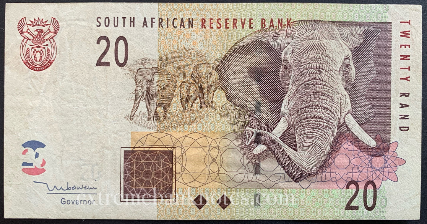 South Africa 20 Rand ND (2005) P-129a VF