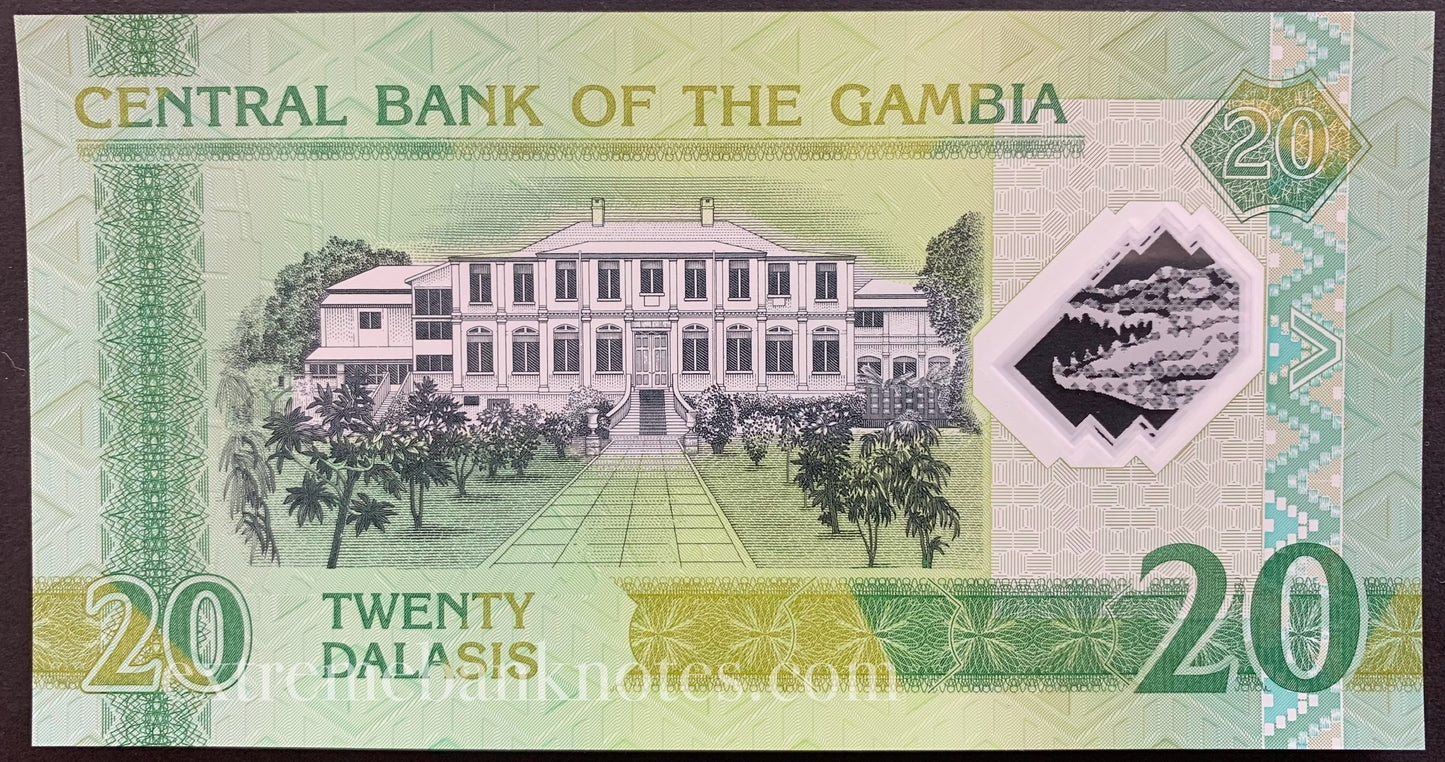 Gambia 20 Dalasis 2014 P-30 UNC