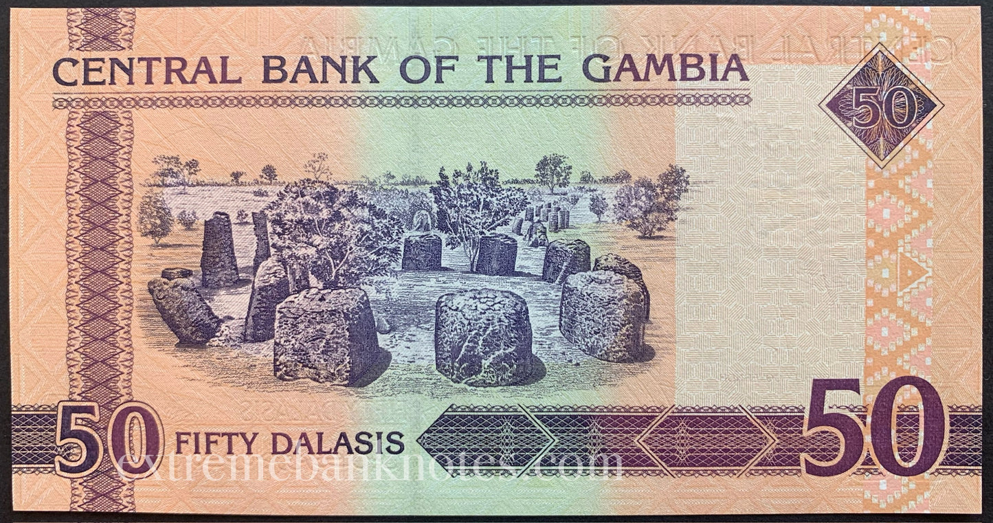 Gambia 50 Dalasis ND (2018) P-28d UNC