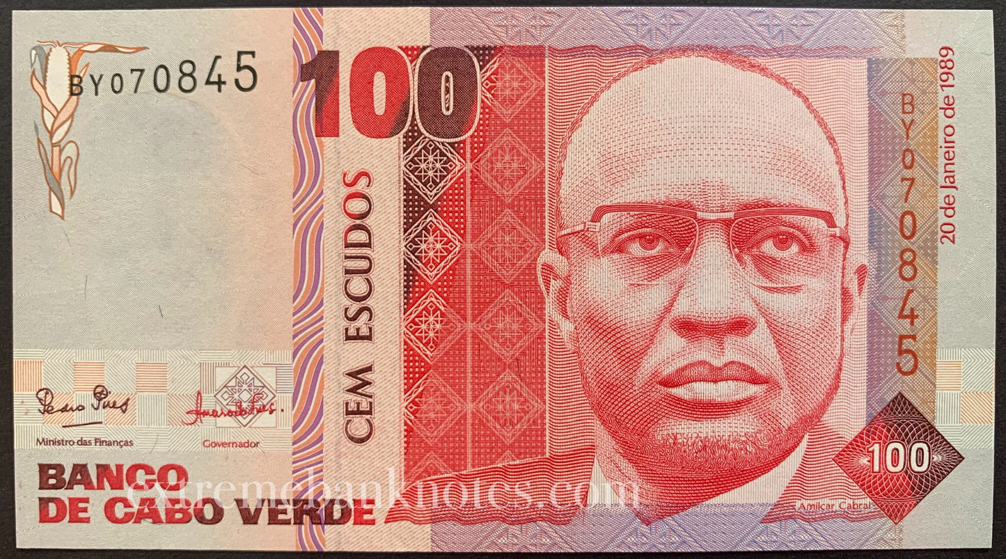 Cape Verde 100 Escudos 1989 P-57 UNC