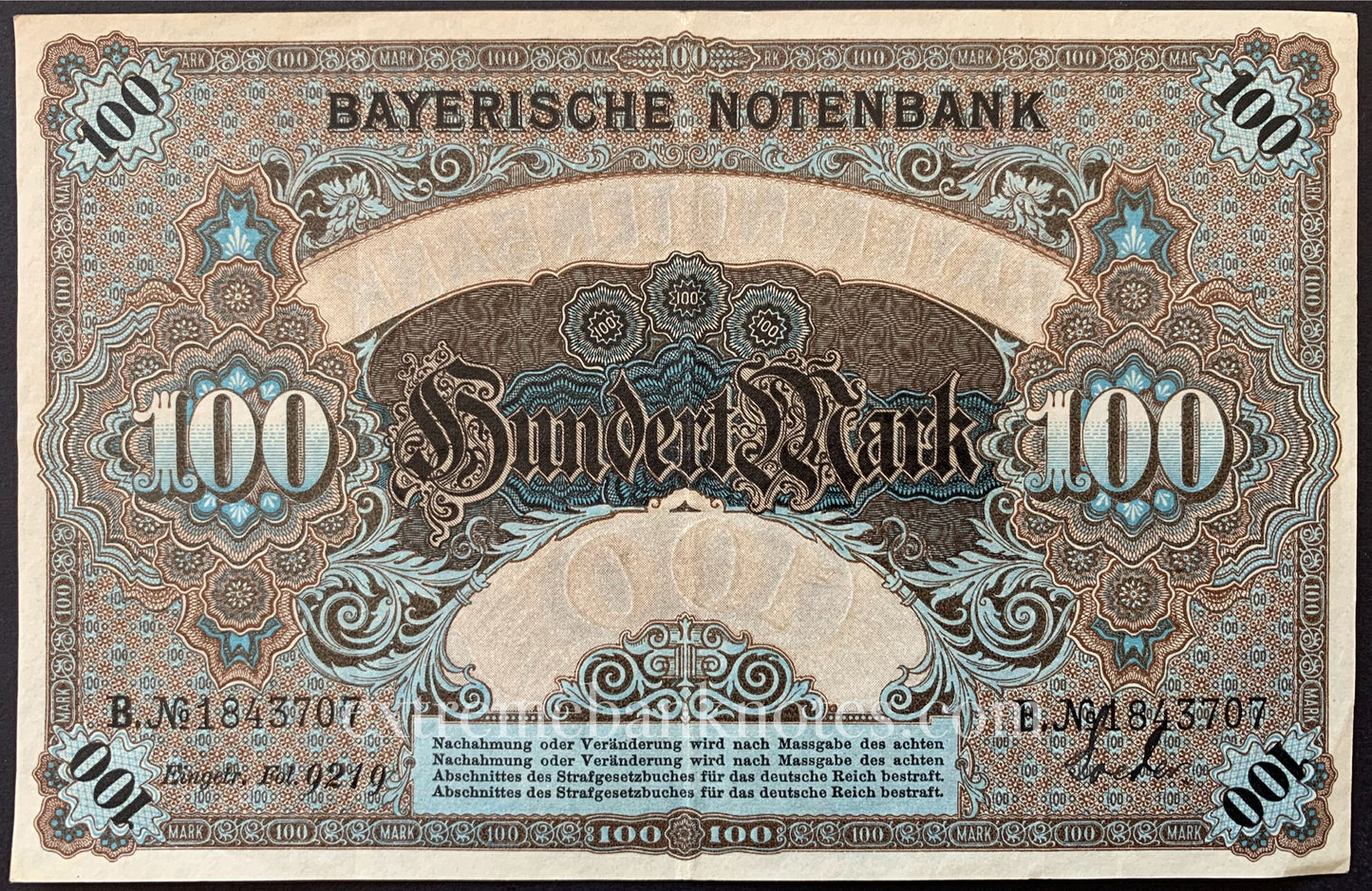 Germany 100 Mark 1900 P-S922 VF
