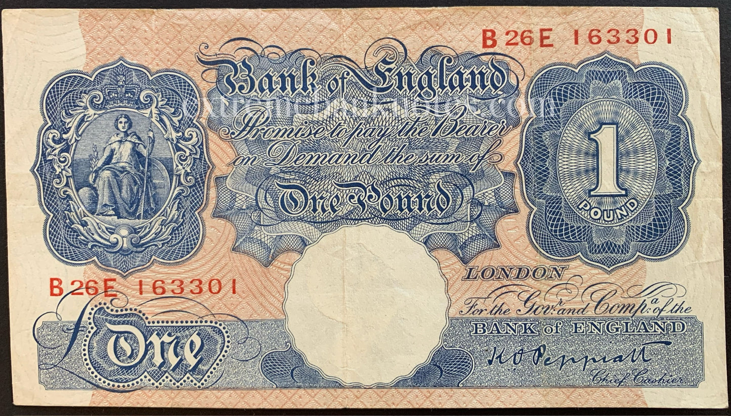 England 1 Pound ND (1940-1948) P-367 VF