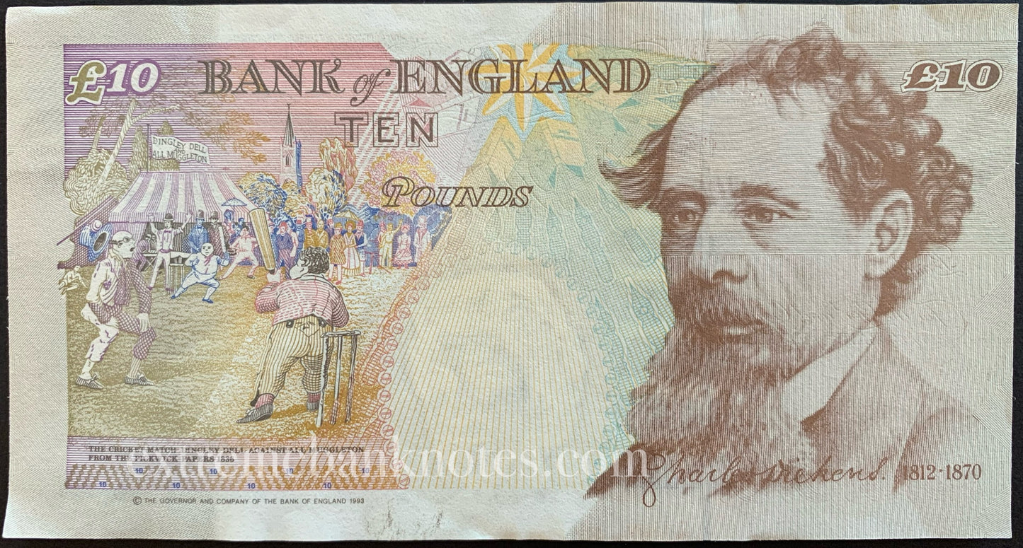England 10 Pounds 1993 P-386a AUNC