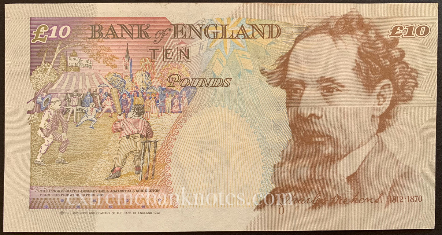 England 10 Pounds 1993 P-386a AUNC