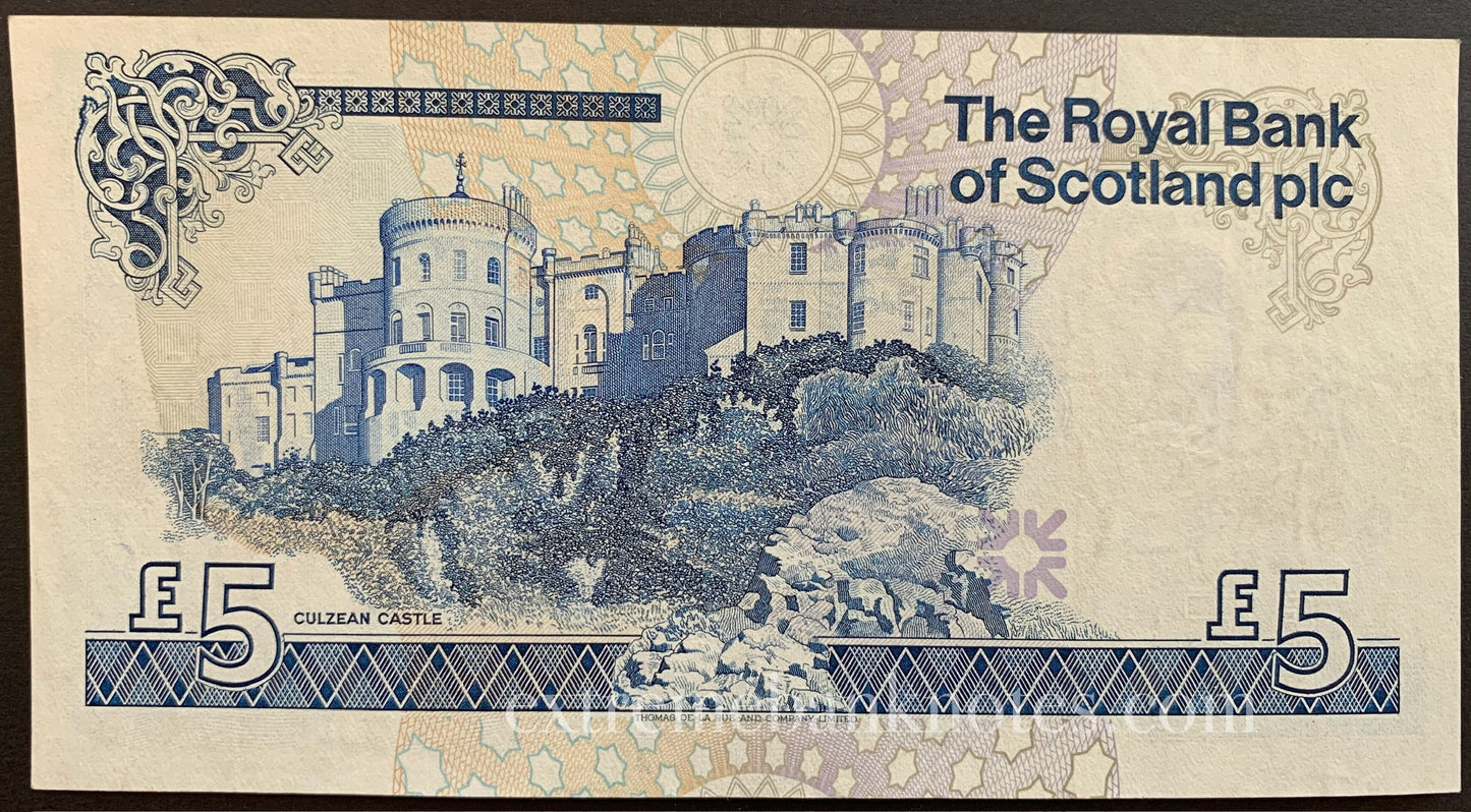 Scotland 5 Pounds Sterling 1988 P-347 UNC