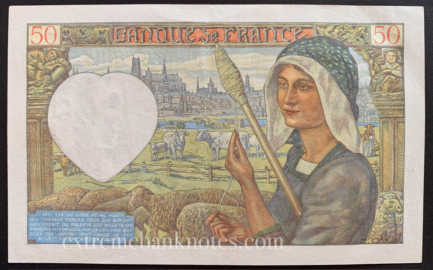 France 50 Francs 1941 P-93 XF