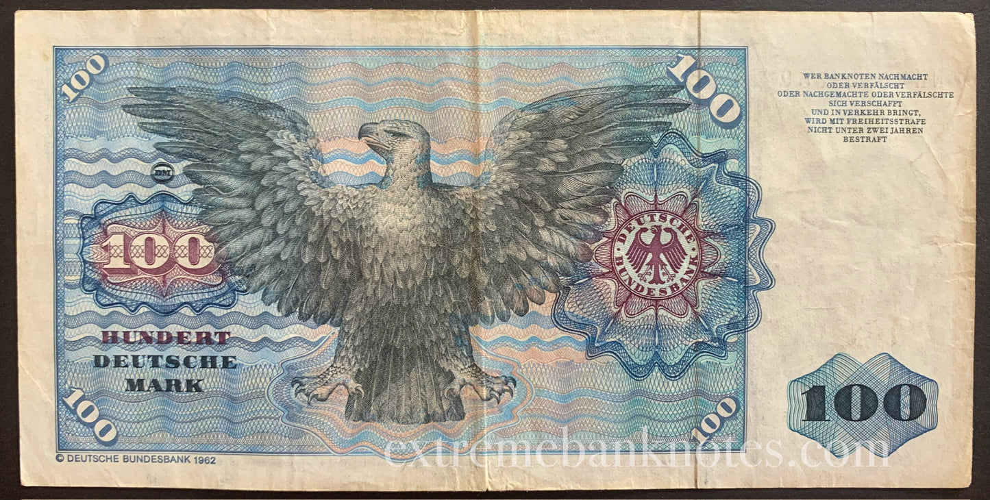 Germany 100 Mark 1980 P-34d VF