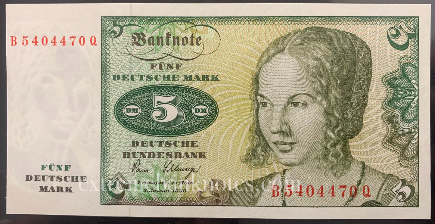 Germany 5 Mark 1980 P-30b UNC consecutive pair
