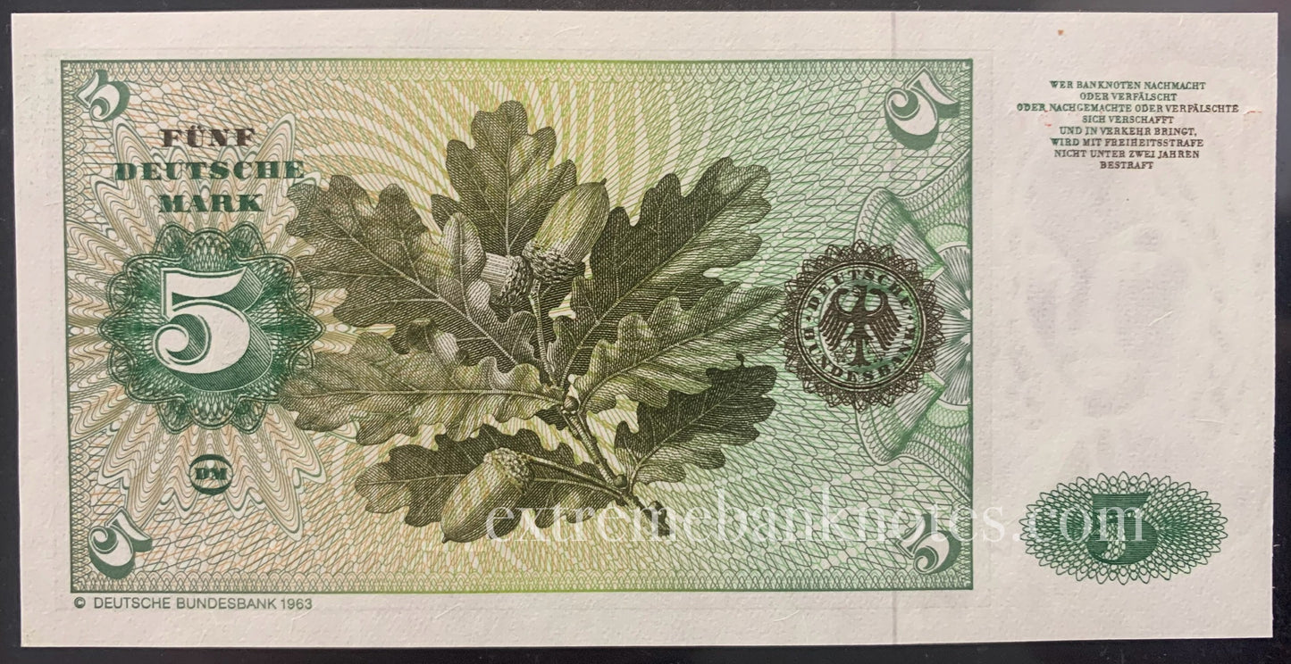 Germany 5 Mark 1980 P-30b UNC consecutive pair