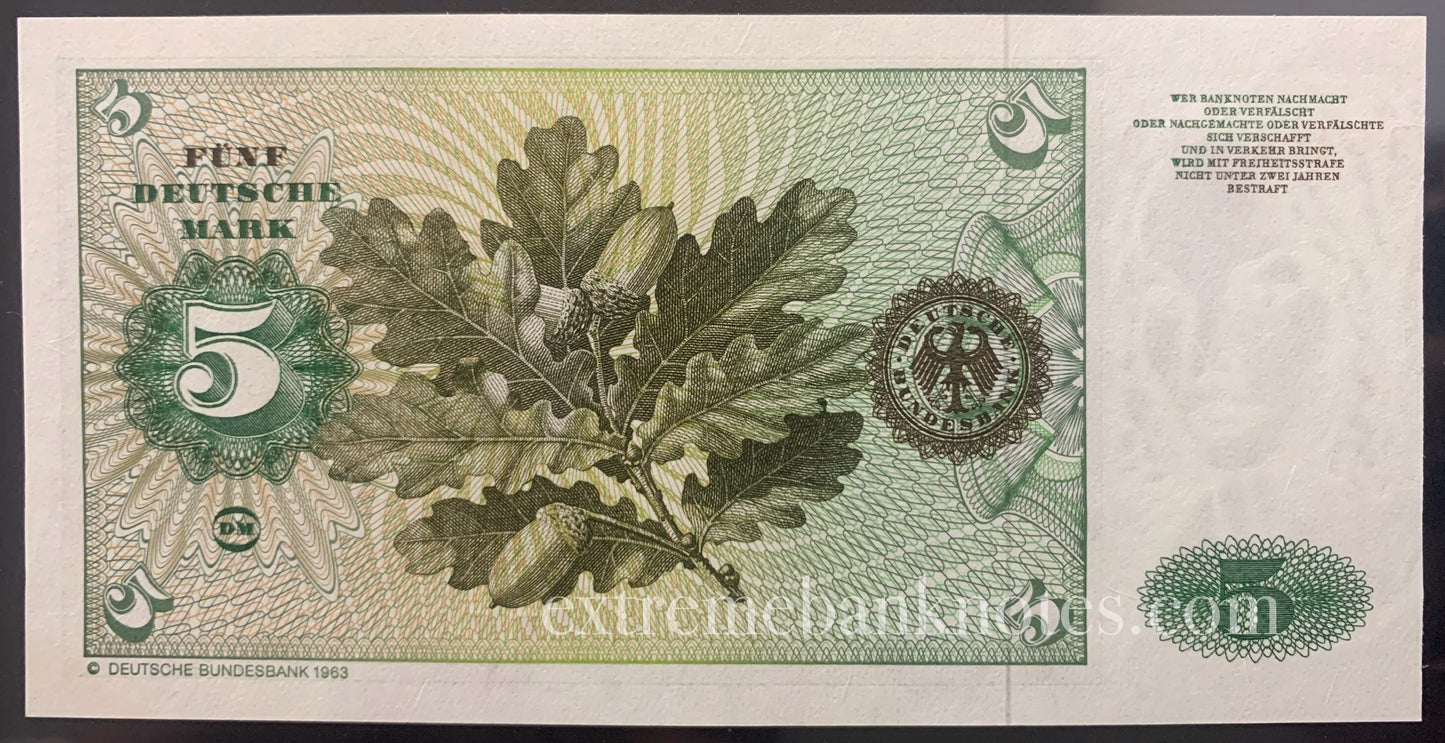 Germany 5 Mark 1980 P-30b UNC consecutive pair
