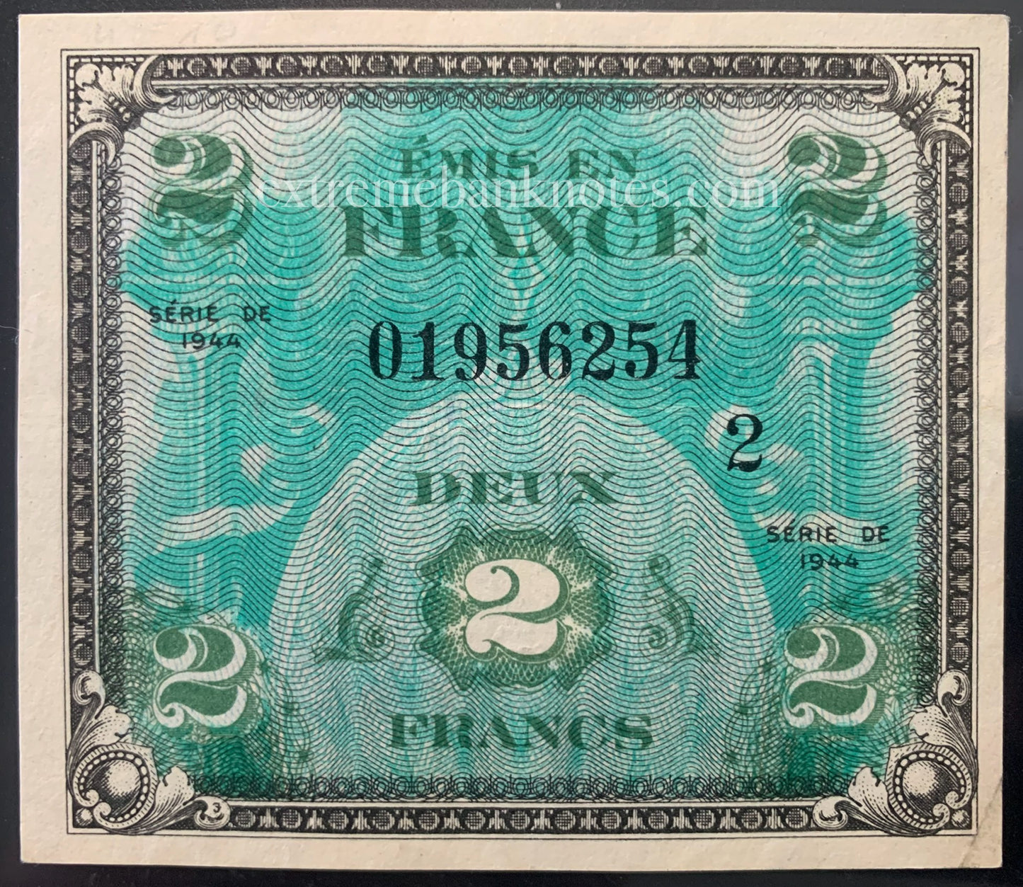 France Allied Military Currency 2 Francs 1944 P-114 VF