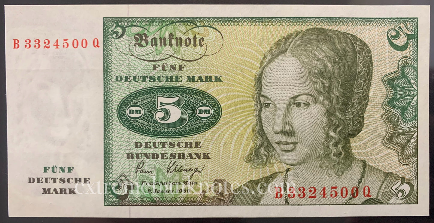 Germany 5 Mark 1980 P-30b UNC