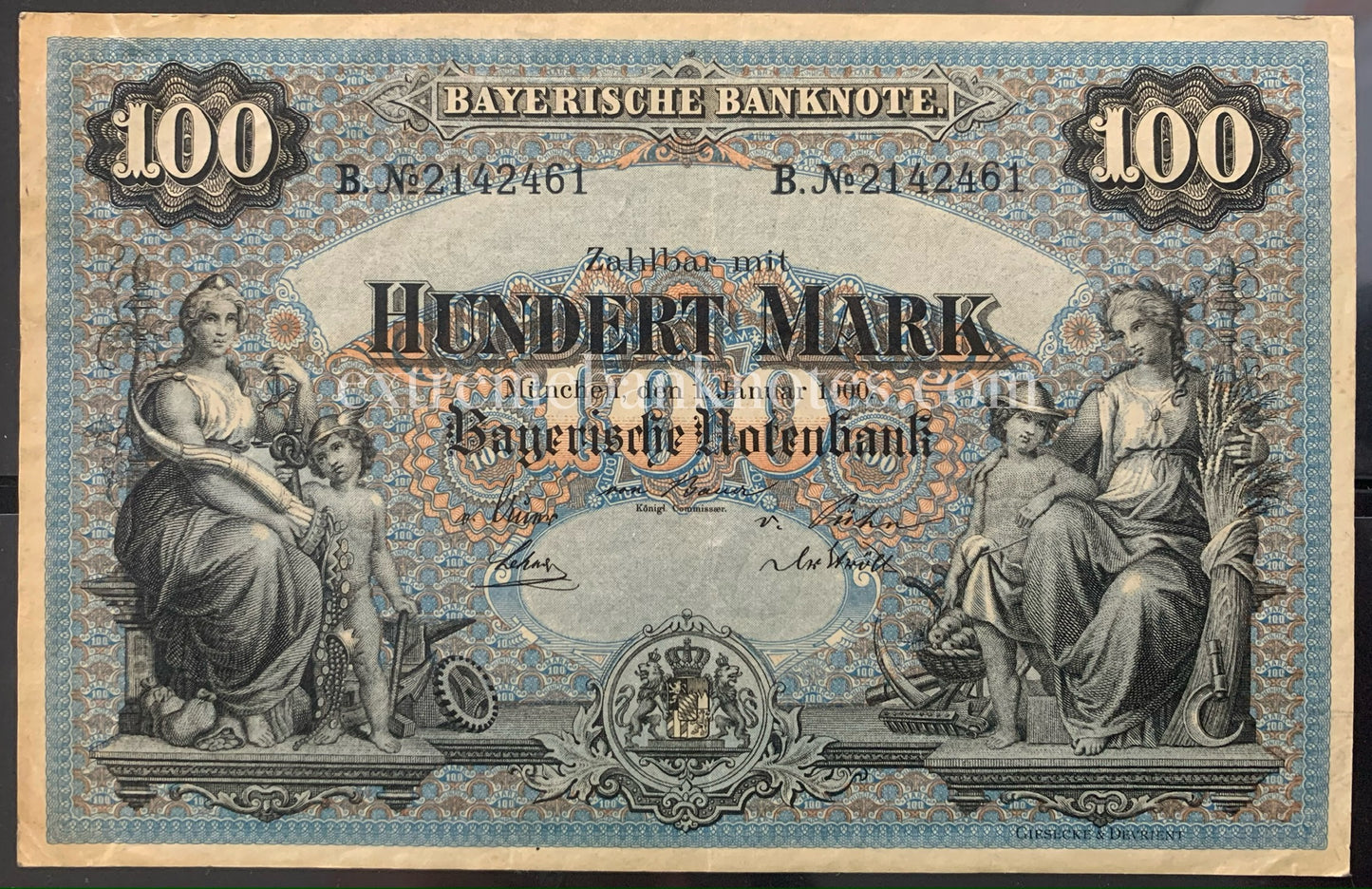 Germany 100 Mark 1900 P-S922 VF