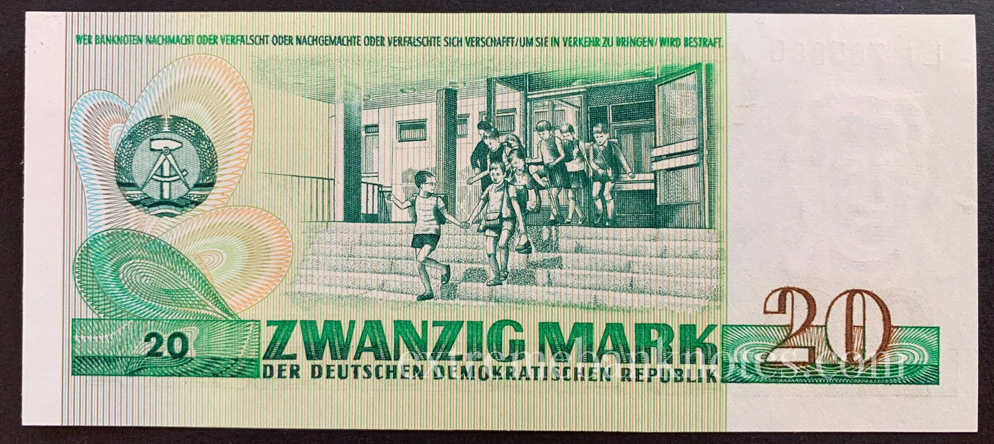 Germany 20 Mark 1975 P-29a UNC