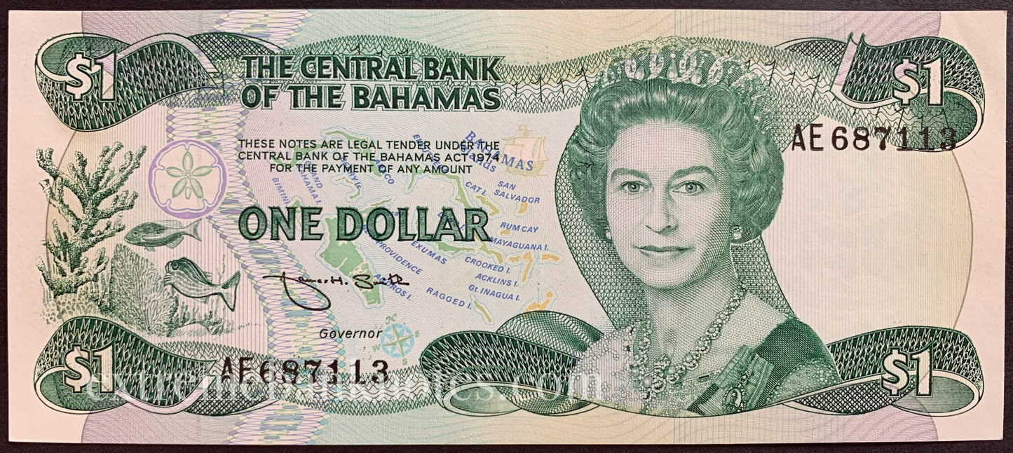 Bahamas 1 Dollar ND (1984) P-43b UNC