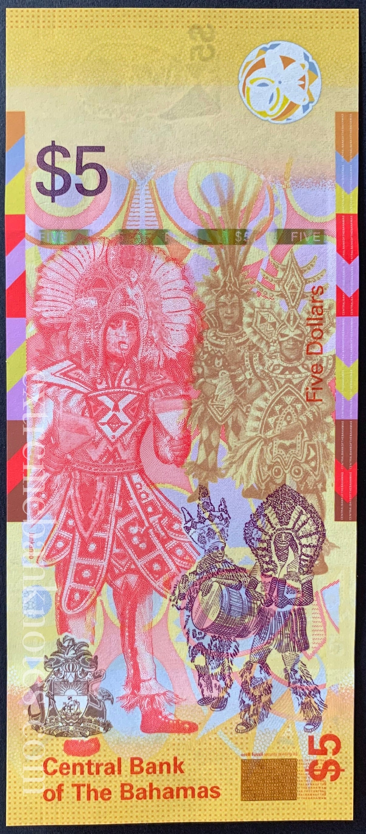 Bahamas 5 Dollars 2020 TBB-351a UNC