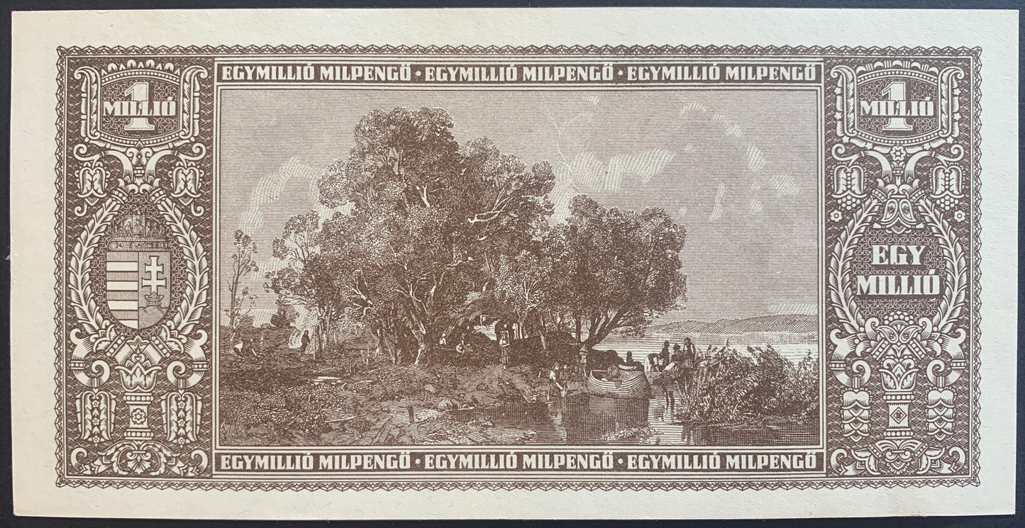 Hungary 1 million MILPengő 1946 P-128 AUNC