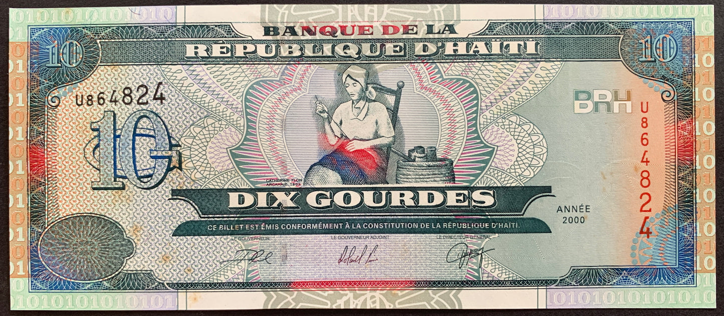 Haiti 10 Gourdes 2000 P-265a UNC