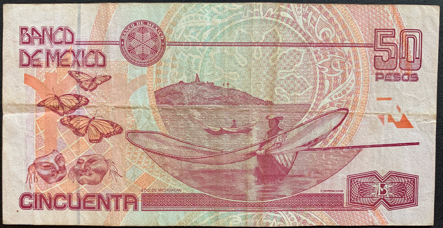 Mexico 50 Pesos 2002 P-117b VF