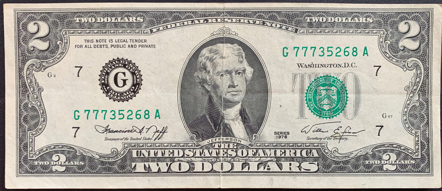 USA 2 Dollars 1976 G P-461 XF