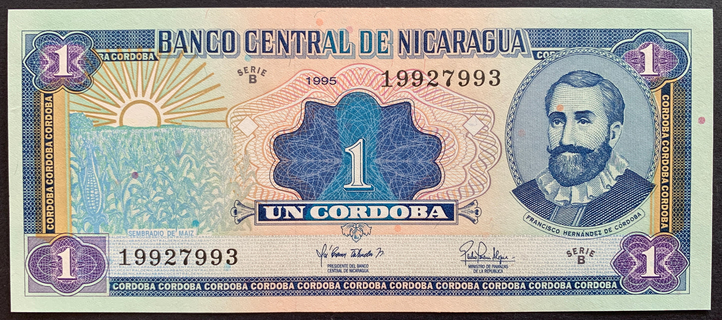Nicaragua 1 Cordoba 1995 P-179 UNC