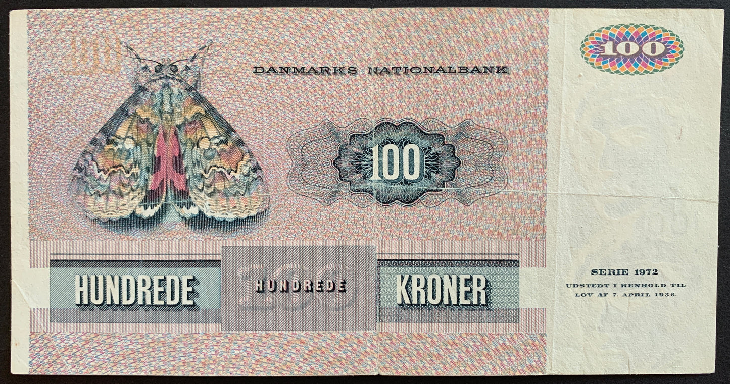 Denmark 100 Kroner 1987 P-51q VF