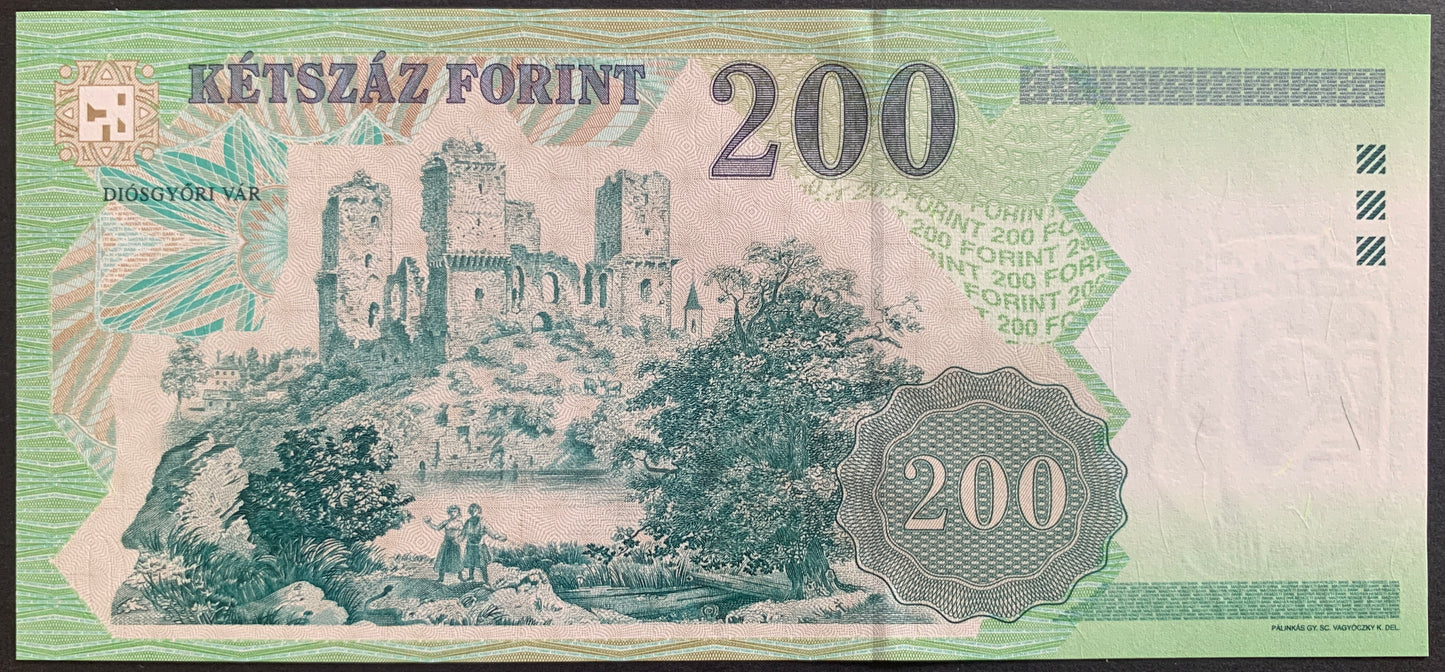 Hungary 200 Forint 1998 P-178 UNC