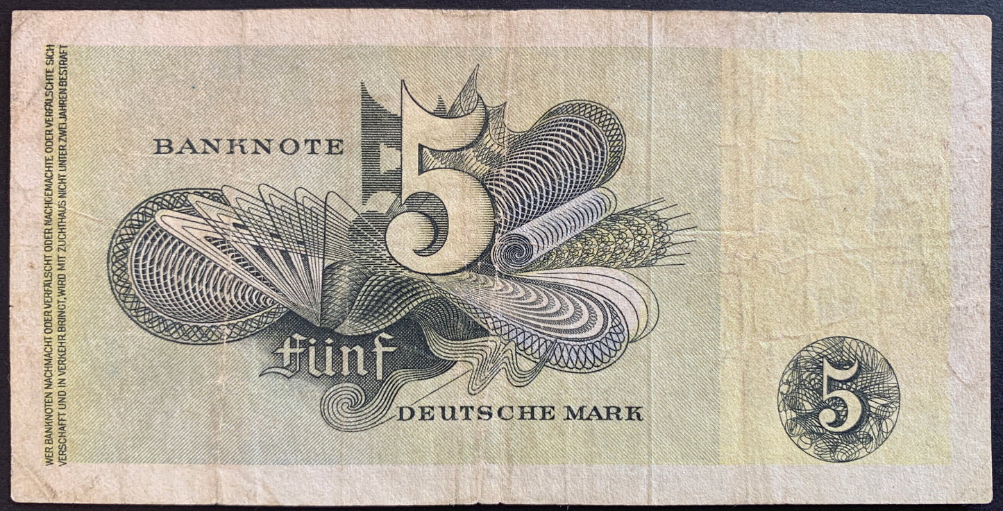Germany 5 Deutsche Mark 1948 P-13i VF